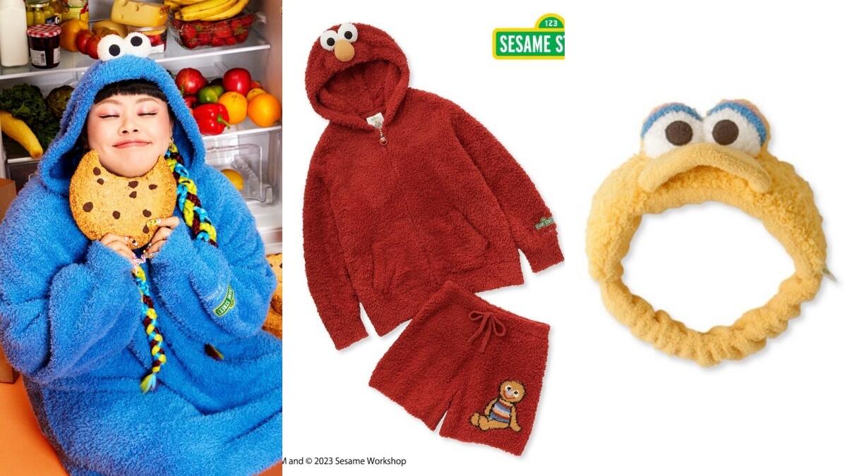 gelato pique×《芝麻街》聯名找上渡邊直美助陣，Elmo、餅乾怪獸毛毛連身裝暖整個冬天！