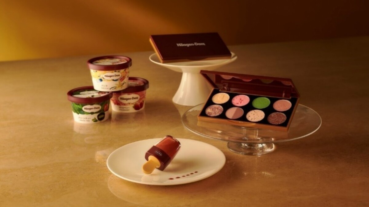哈根達斯進軍彩妝界！冰淇淋眼影盤與雪糕唇蜜太可口，顏色靈感來自抹茶、夏威夷果仁、草莓等經典口味