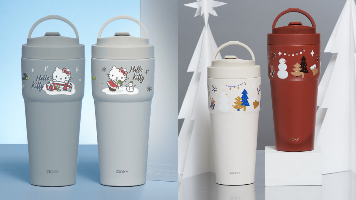 WOKY推出超萌Hello Kitty聖誕渾圓杯！每款限量60組，交換禮物就是它了