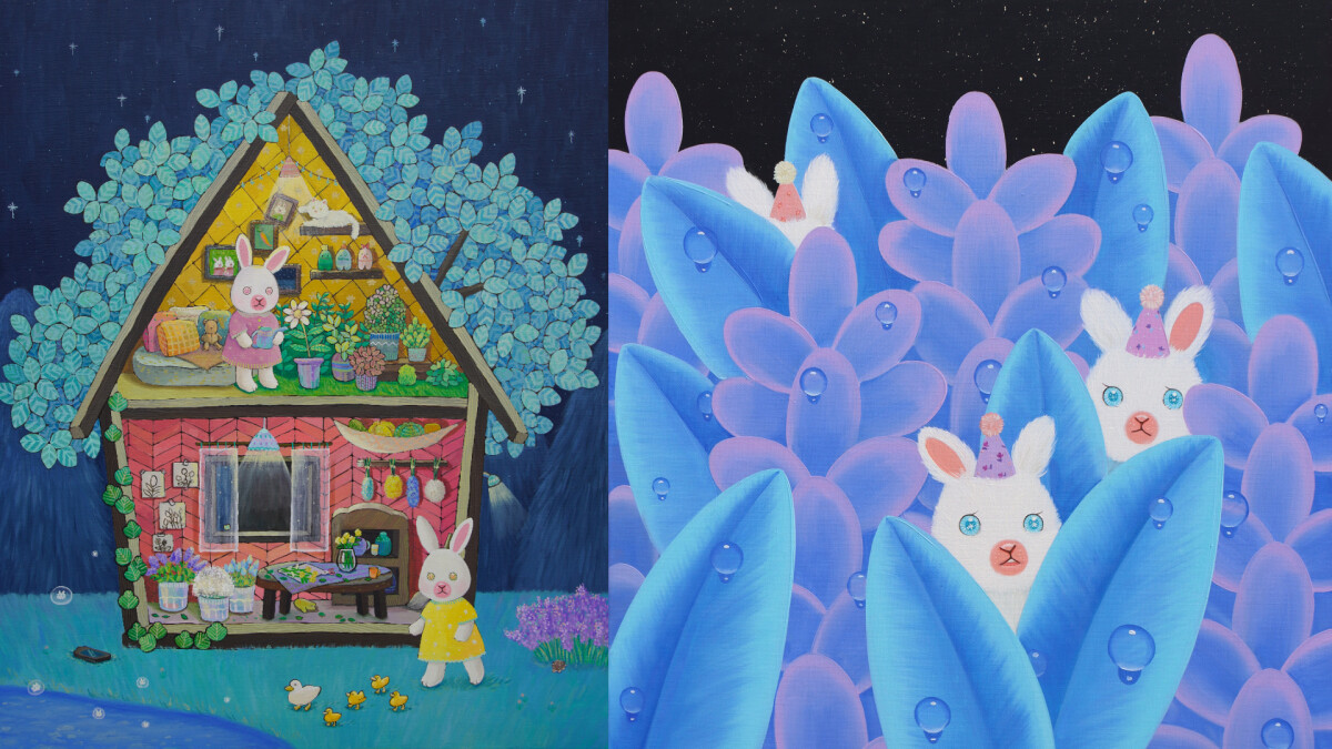 最春天的展覽！韓國人氣藝術家林率智首次台北個展《Midnight》就在美寓文旅， 奇幻兔子與獨家色彩美學帶你找回生活小確幸！