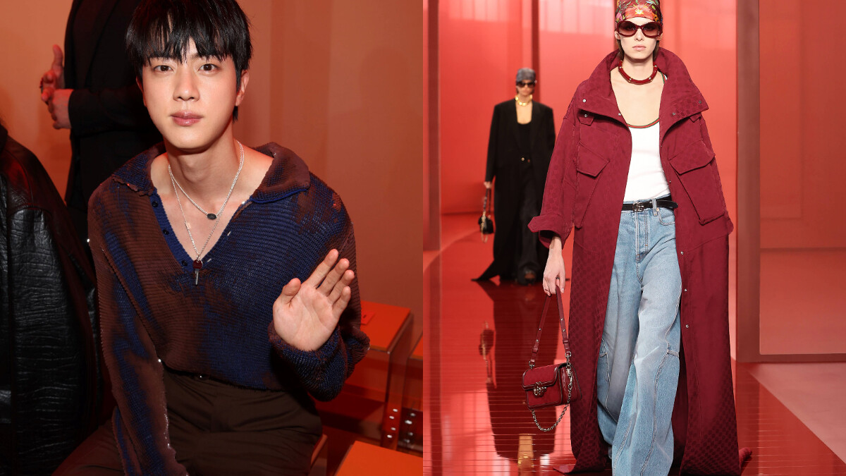 五張圖看秀｜Gucci 2025 春夏系列登場，BTS成員Jin、NewJeans Hanni出席大秀，超長大衣超吸睛