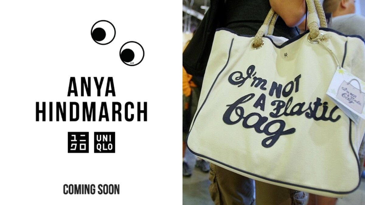 Uniqlo二度聯名Anya Hindmarch！可愛大眼設計又一波，快速了解這個曾掀起環保袋熱潮的品牌