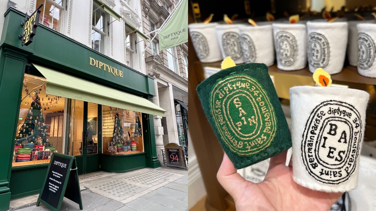 倫敦直擊！Diptyque旗艦店變身「手工毛氈雜貨店」，英國藝術家Lucy Sparrow精心打造