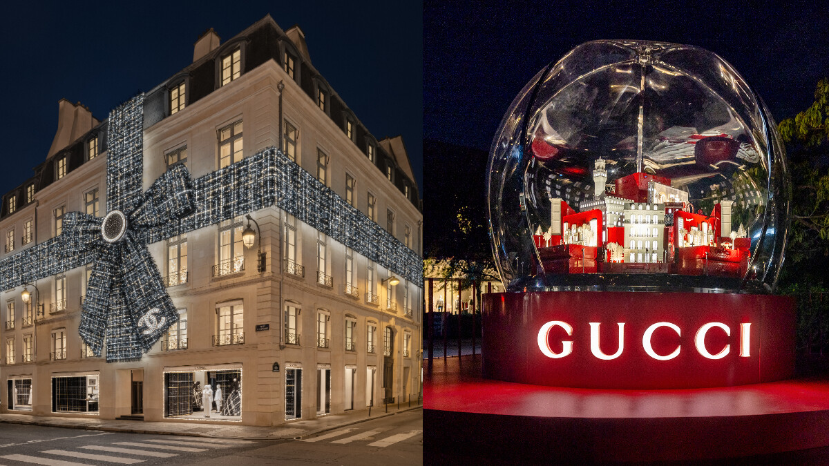 Chanel巴黎康朋店大型蝴蝶結、Gucci邁阿密雪花球、Fendi城市串連耶誕櫥窗，全球精品的絕美節慶