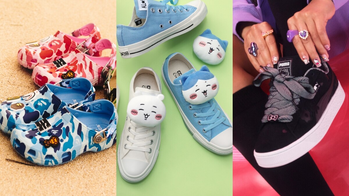 4個運動鞋品牌聯名推薦！Converse立體吉伊卡哇、PUMA找上Hello Kitty秀貓系甜酷風