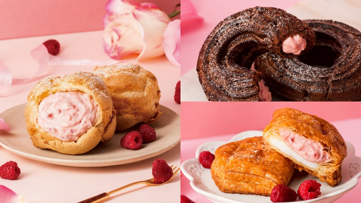 五月限定浪漫!beard papa’s玫瑰覆盆子、布丁泡芙登場,加碼麻糬派皮新上市