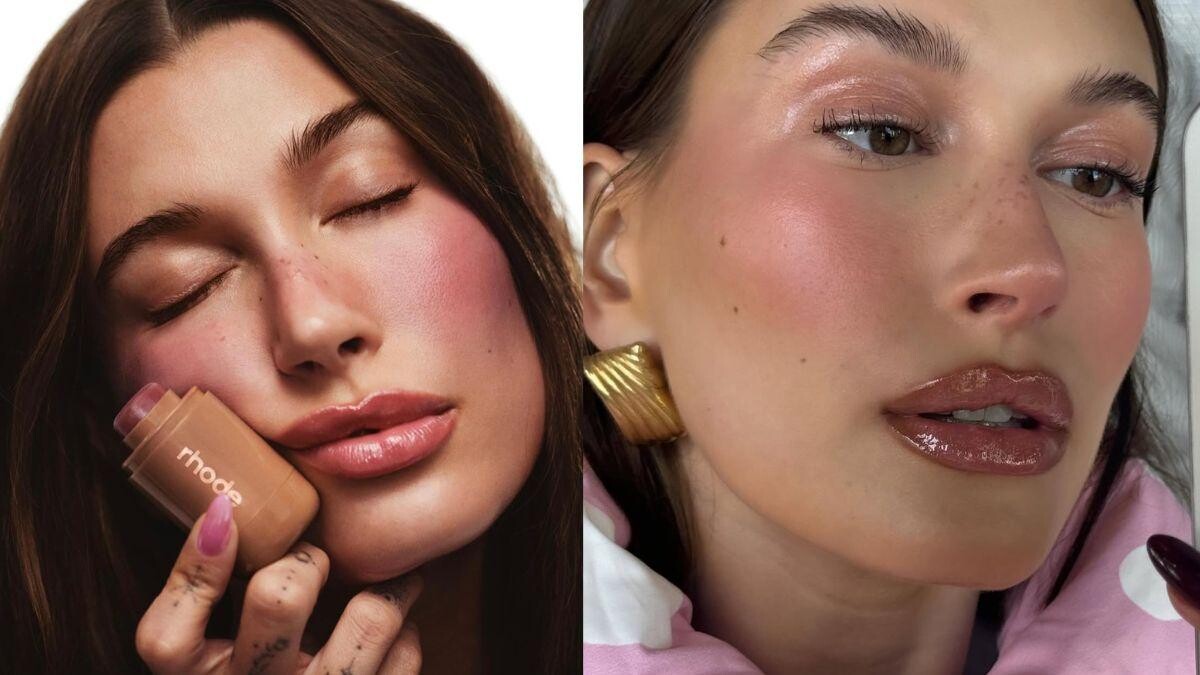 奶油肌領袖 Hailey Bieber 的極簡保養哲學,一起打造社群最愛的微光澤妝感!