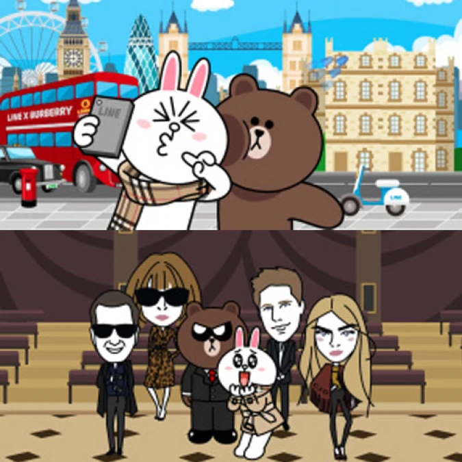 【2015秋冬倫敦時裝週】連LINE熊大兔兔都來了!名人齊聚Burberry秋冬女裝發表