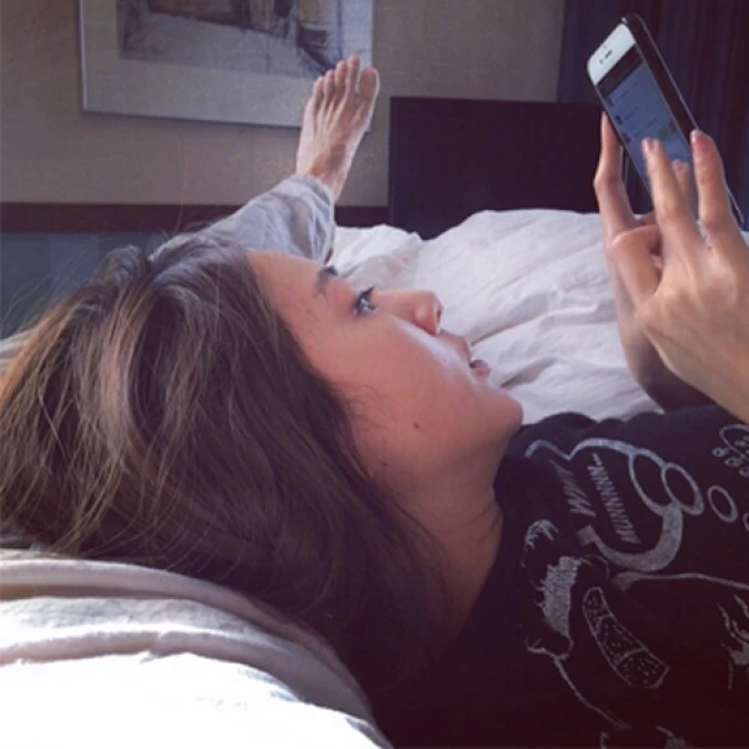 ❤❤謝謝陪我一起打發時間!隋棠躺老公肚子甜蜜放閃