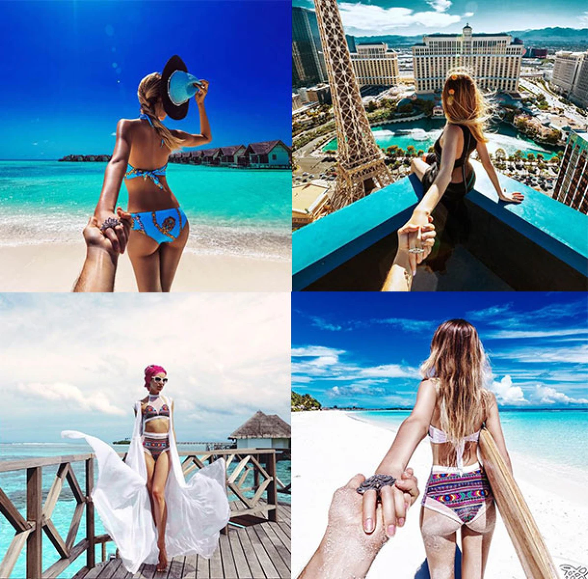 美翻天!跟著Follow me牽手夫妻的浪漫蜜月照一起度假去!
