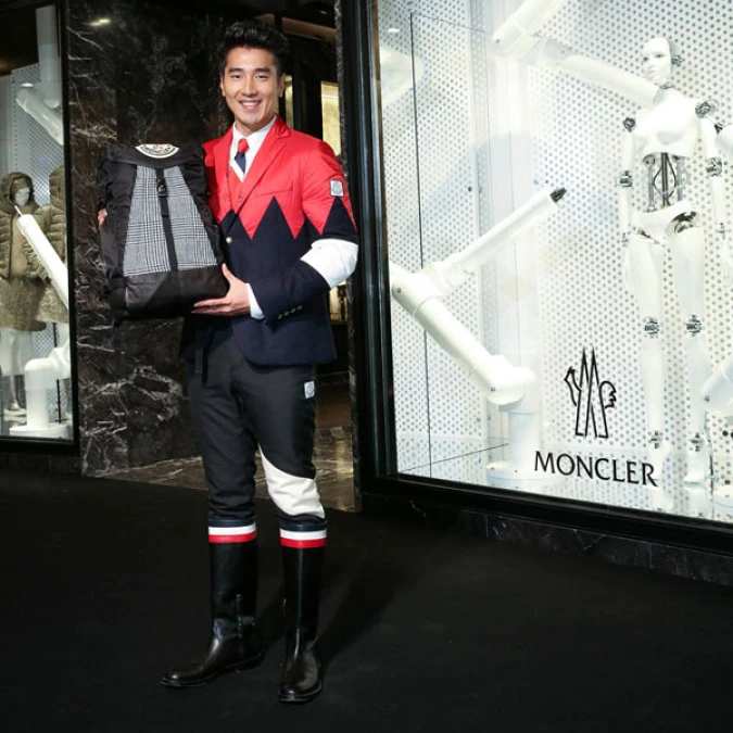 羽絨之王Moncler進駐101 趙又廷大膽穿拼接西裝力挺