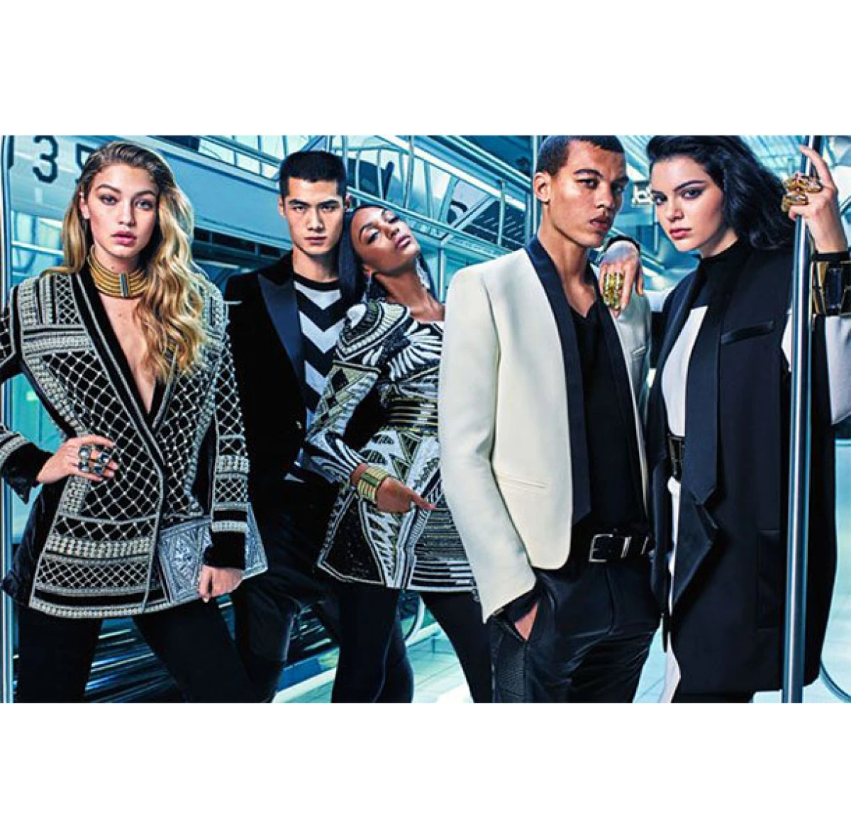 H&M x Balmain形象照終於曝光！Gigi Hadid和Kendall Jenner瘋玩地鐵