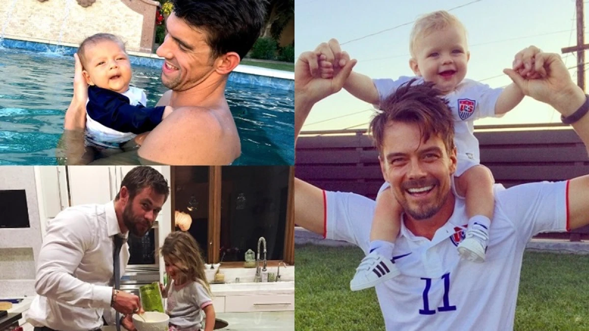 平常耍帥、裝酷又怎樣!遇到孩子就沒輒的好萊塢萌爸們