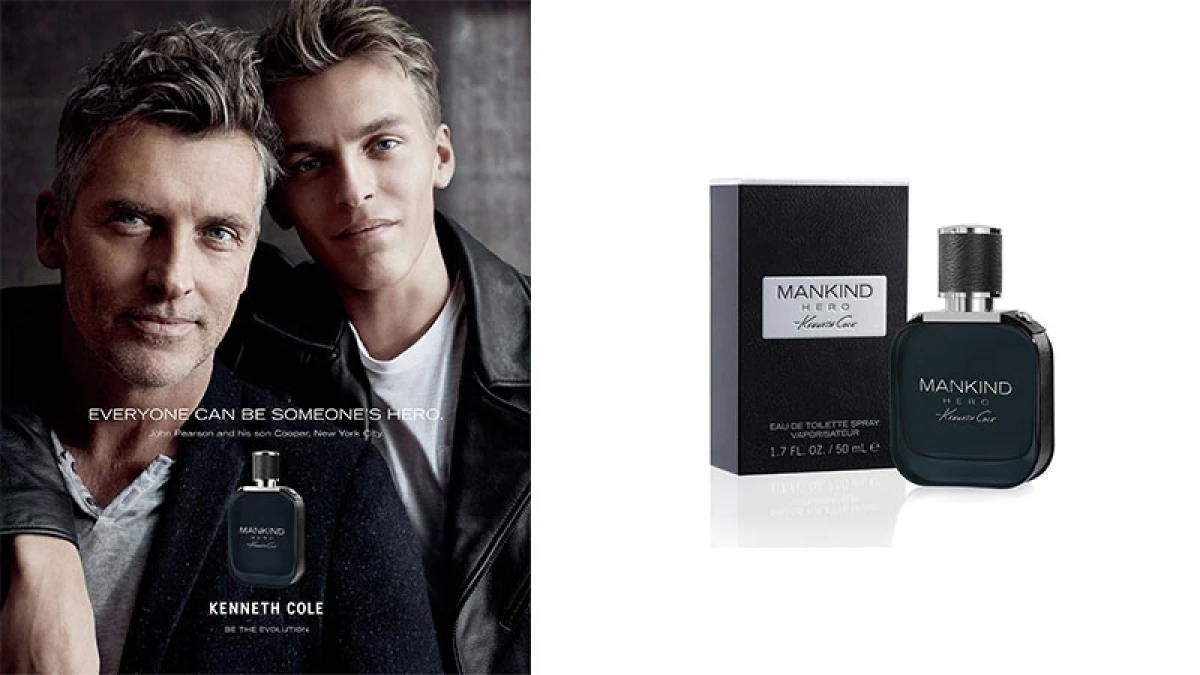 是爸爸的味道!傳奇男模John Pearson展現迷人的Kenneth Cole「當代英雄男性淡香水」