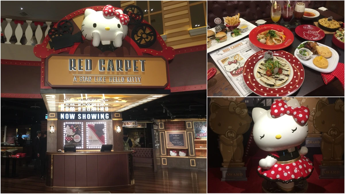 Kitty迷再次失心瘋！HELLO KITTY RED CARPET美式餐廳降臨三井OUTLET