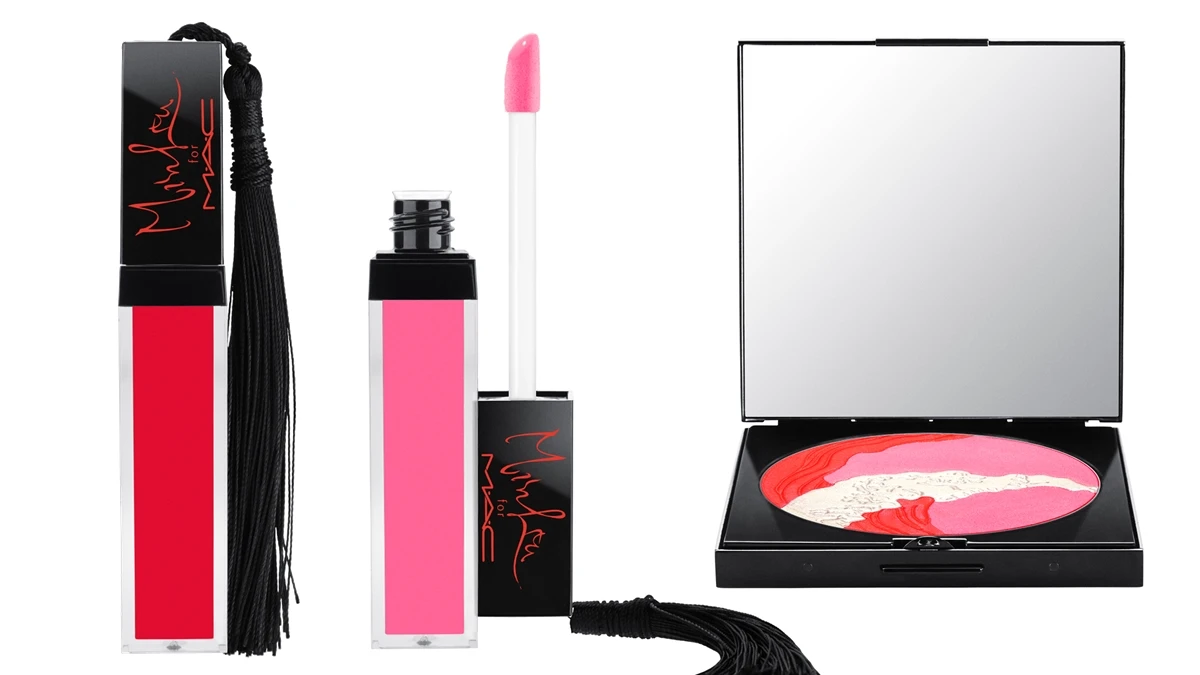 大紅、牡丹粉,配上流蘇意外適合!近期最具東方感的M.A.C X Ms MIN 劉旻設計師聯名系列,把彩妝變成藝術品