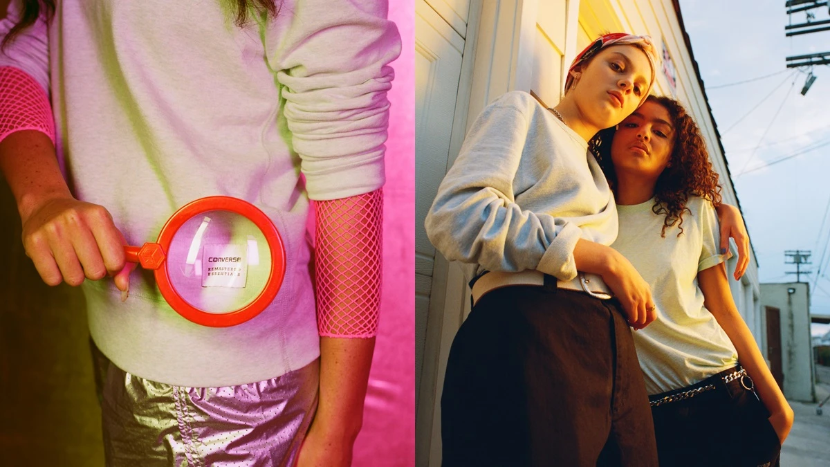 搭網眼衣、寬褲都適合!春夏衣櫃必備一件CONVERSE Essentials素色圓領T