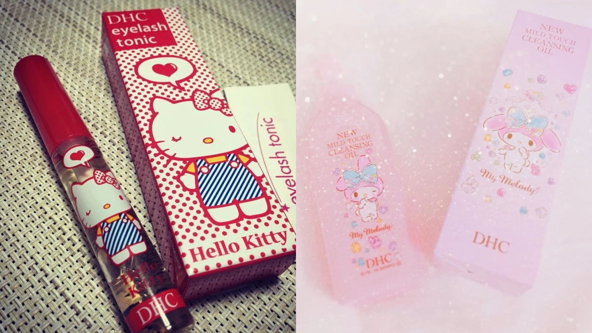 女孩們又要失心瘋!Hello Kitty躍上DHC明星商品睫毛修護液,還有Melody限定版卸妝液