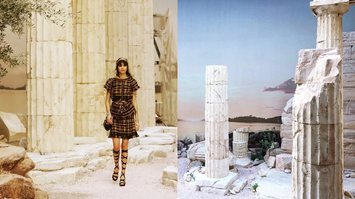 Chanel 2018早春度假系列大秀,大皇宮變身希臘古城!