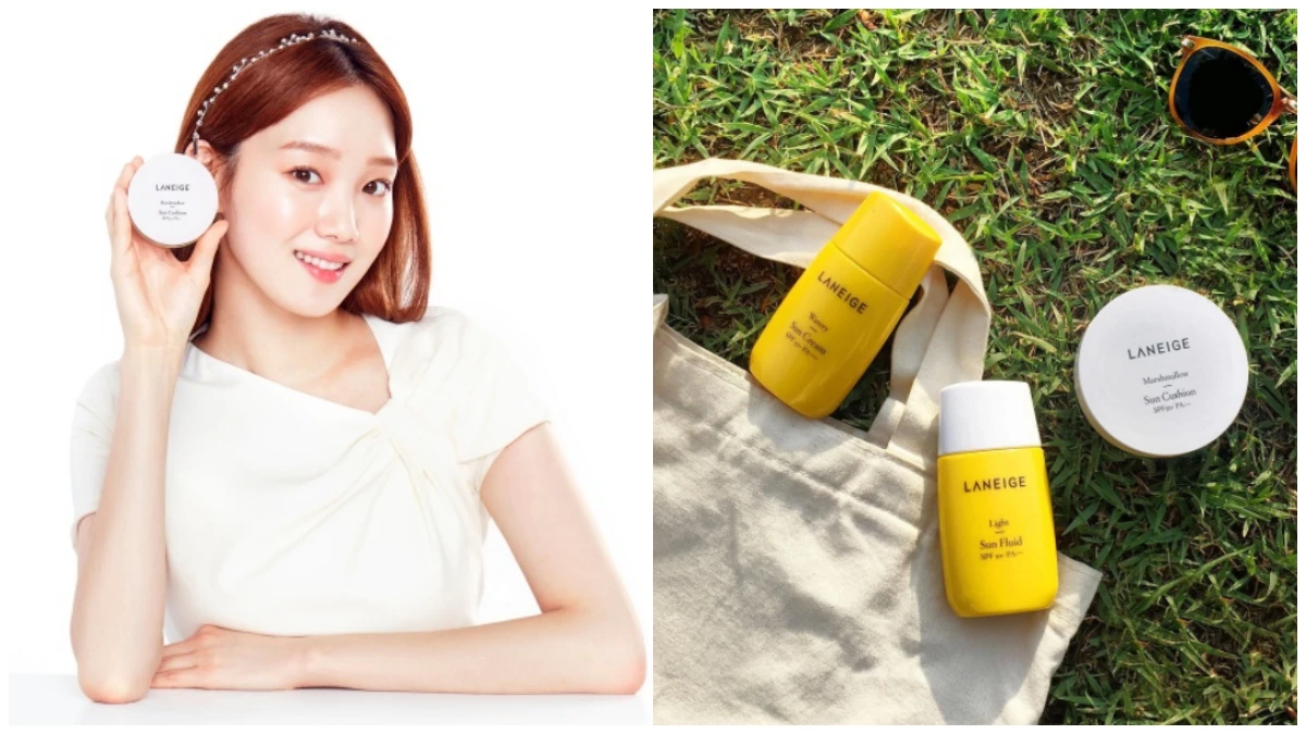 能防曬又同時有棉花糖般柔軟膚觸的「氣墊防曬霜」！女神李聖經代言蘭芝夏日清透防曬系列