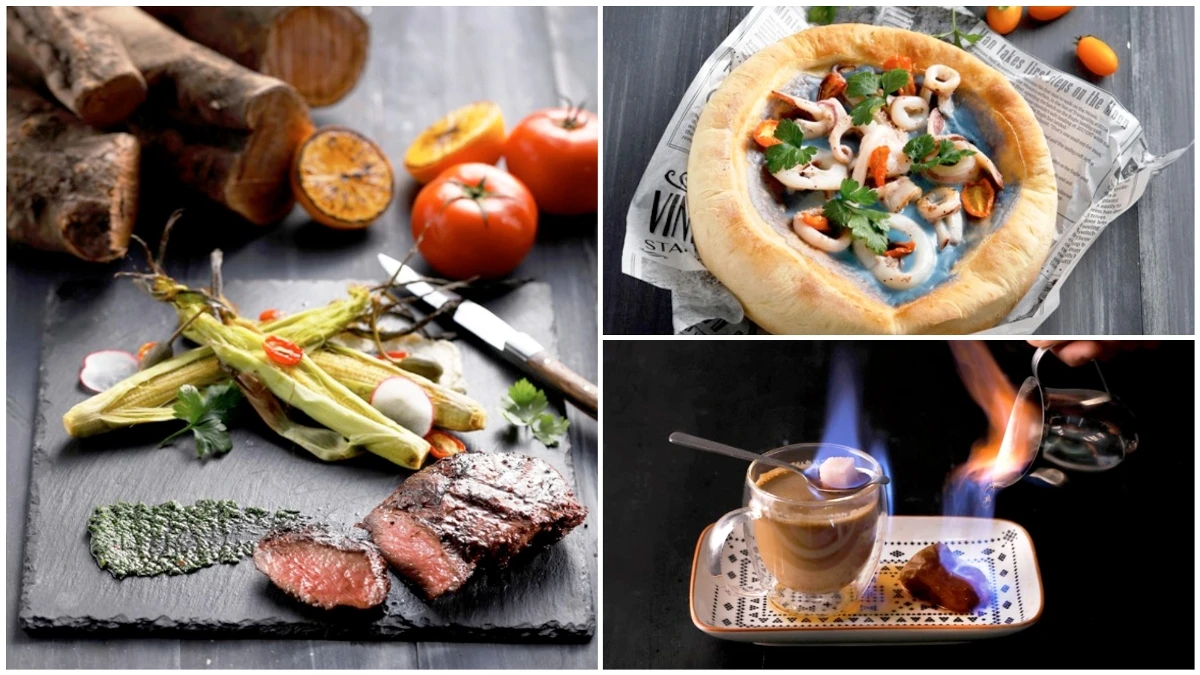 海洋燻烤透抽、火燒豬肋排 『棧F.M.L Café花苑拿鐵』眼睛味蕾都開胃