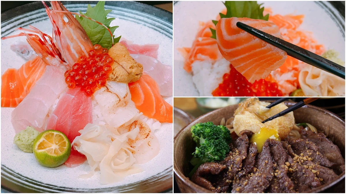 「鮭魚生魚片沒加糖卻鮮甜到不行,這碗鮭魚親子丼飯份量大到2人吃都可以」林口冶心日本料理冬季菜單超澎拜