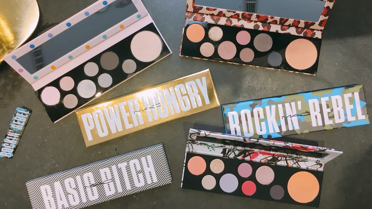 「公主病、拜金女、綠茶婊...就是不當乖乖女」光從命名很有態度的眼影盒在M.A.C，8色眼影+1色打亮絕對要收