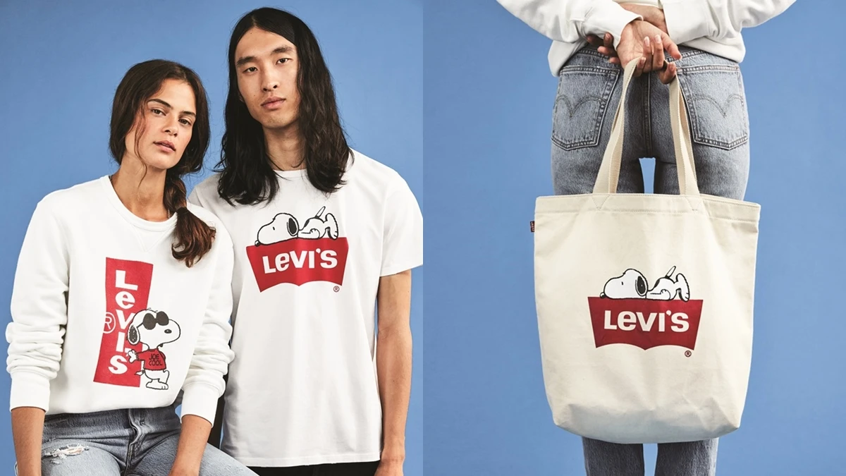 史奴比控別錯過!LEVI’S® 攜手 Peanuts 推出限定聯名系列,從上衣到袋子都想入手