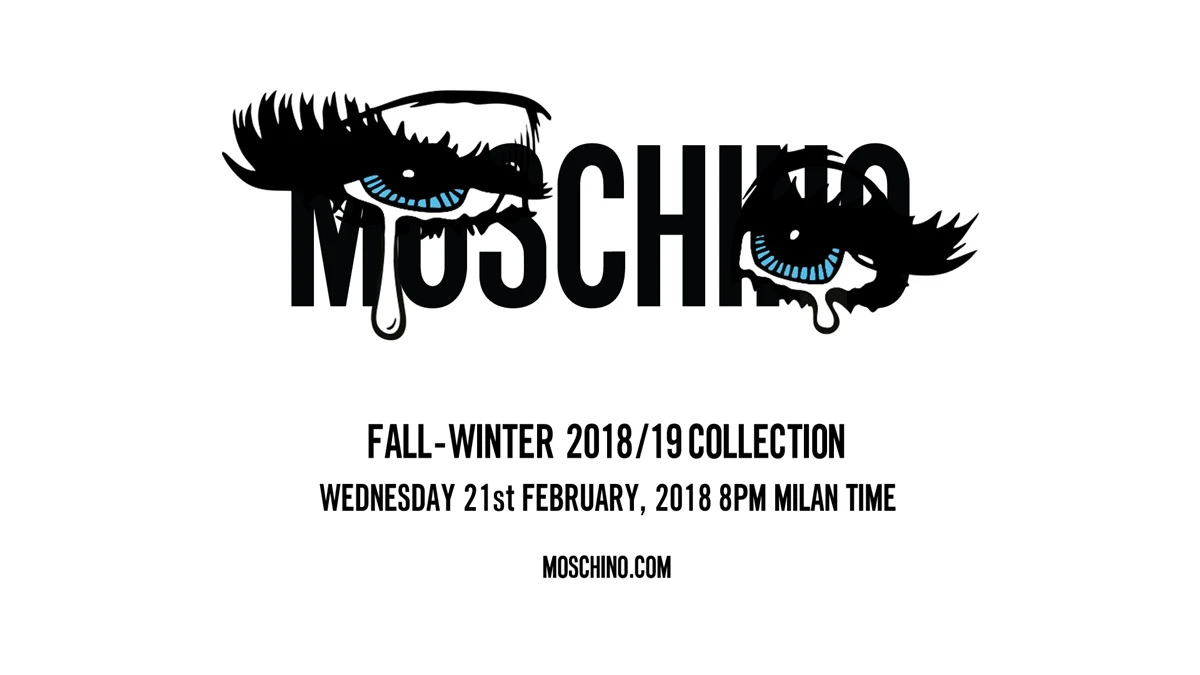 【Live】線上看!Moschino 2018秋冬大秀,將在2/22凌晨3點登場
