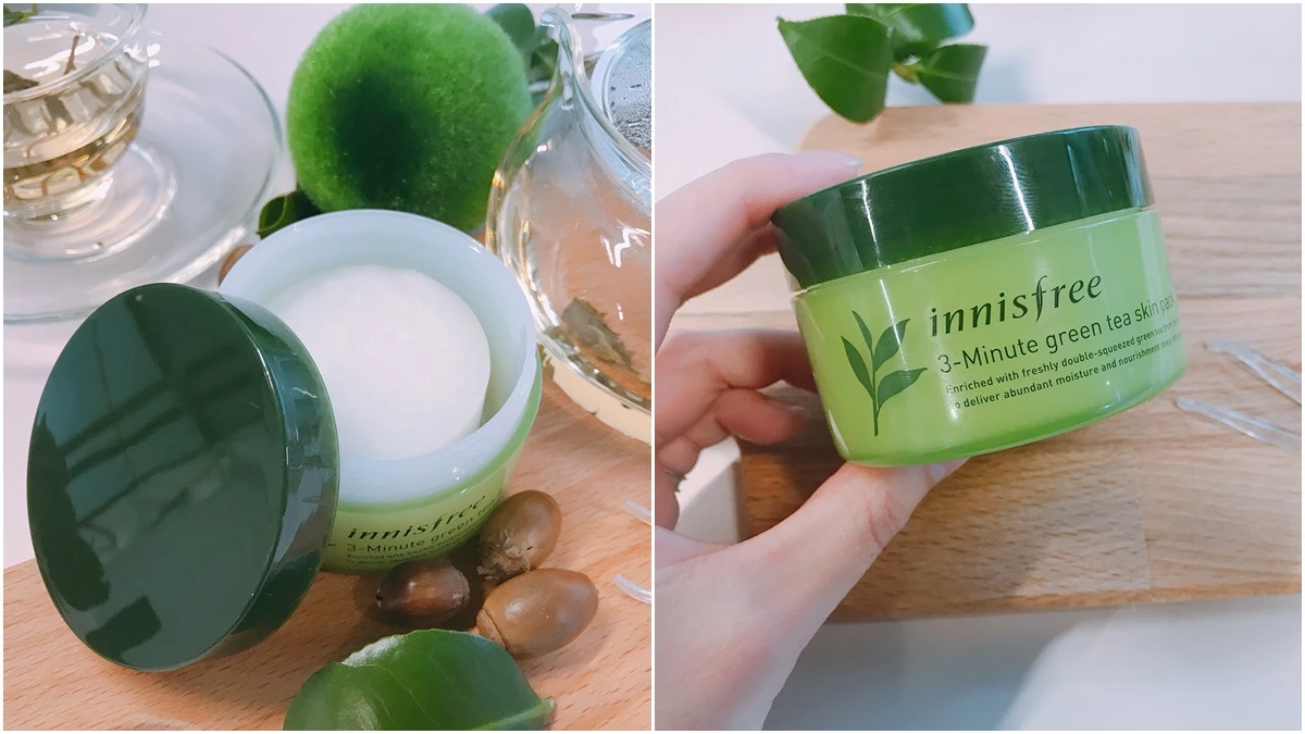小小一片妝前敷3分鐘立馬有感!innisfree超熱賣的綠茶系列全面升級,再推出「3分鐘綠茶保濕面膜」
