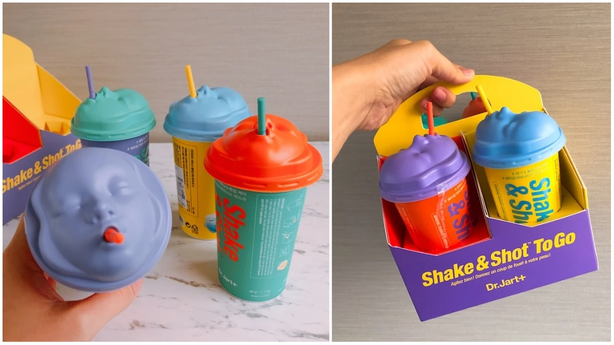 老闆,我要外帶一杯「保濕面膜」!韓國Dr. Jart+ 超搞怪「娃娃臉搖搖杯面膜」現調現用,絕對新鮮!