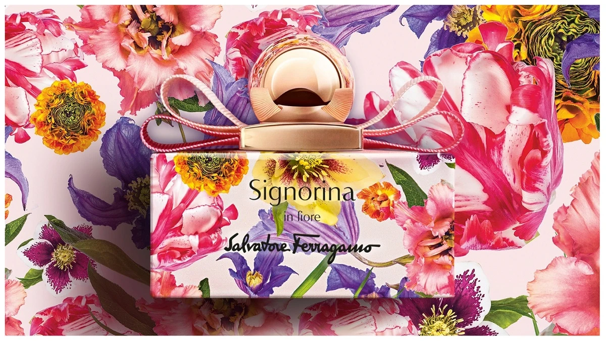 彷彿穿上繡滿鮮花的圓裙!Salvatore Ferragamo花漾伊人限定版,從印花瓶身一路絕美到瓶內的梨子雪酪香氣~