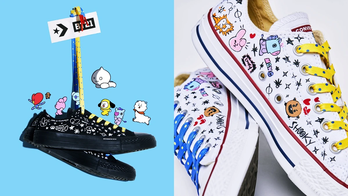可愛到讓人融化！Converse x BT21聯名帆布鞋，台灣只在這2間門市限量發售
