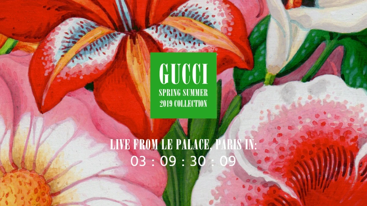 【Live】線上看！Gucci 2019春夏時裝大秀，將在9/25凌晨1點半登場