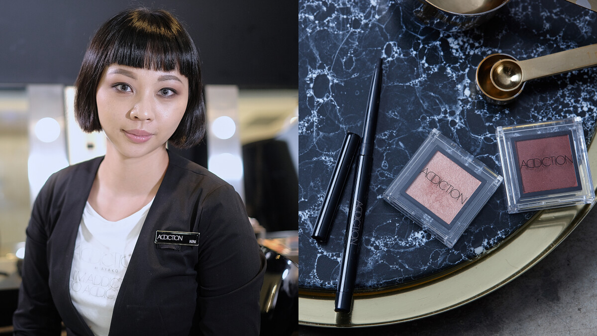 超簡單!ADDICTION兩色眼影+眼線膠筆,60秒速成質感微煙燻LOOK,還不快快學起來~