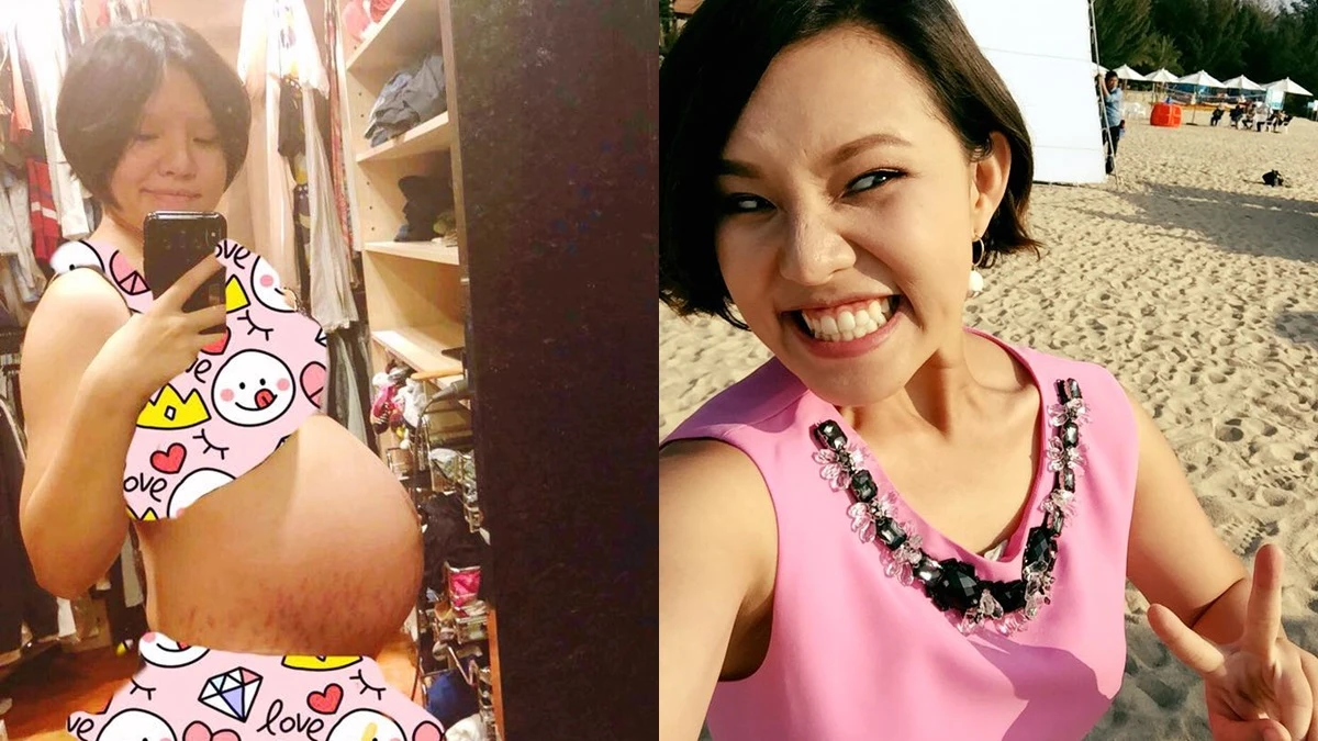 Hold住姊升格當媽曬孕肚照!謝依霖大方秀妊娠紋:「這個疤痕寫下我與這個小東西的故事。」