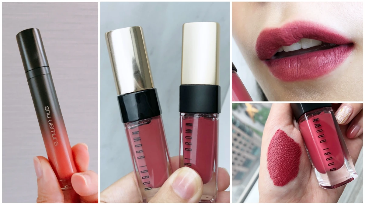 又有超美新霧面唇釉登場！Bobbi Brown金緻極霧唇釉#Follow Your Rose、植村秀狠霧持色染唇露#BG01這兩個明星色號請筆記