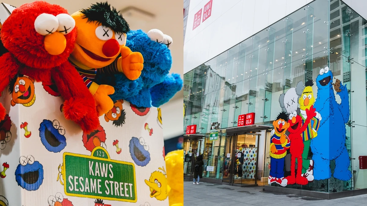 五個經典人物一次收藏！UNIQLO最新KAWS X SESAME STREET芝麻街聯名系列 超萌單品一覽