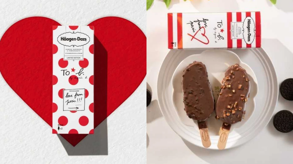 紅白圓點、線條雪糕包裝太夢幻!Häagen-Dazs哈根達斯首度攜手agnès b.,推出兩款限量聯名款雪糕