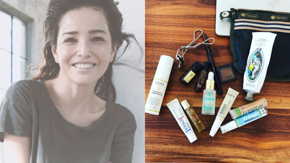 日本模特兒始祖梨花Rinka閃電來台,私下愛用的彩妝品揭曉,最愛的這塊眼影霜隨身都帶著