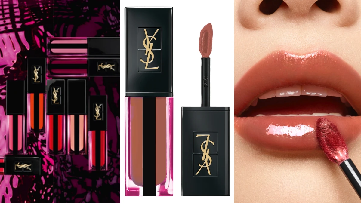 YSL 2019最重要的新口紅「奢華緞面水光染唇釉」6月開賣!40%護唇水精萃、黃金比例刷頭、完整18色等必買3大理由+推薦色號完整公開