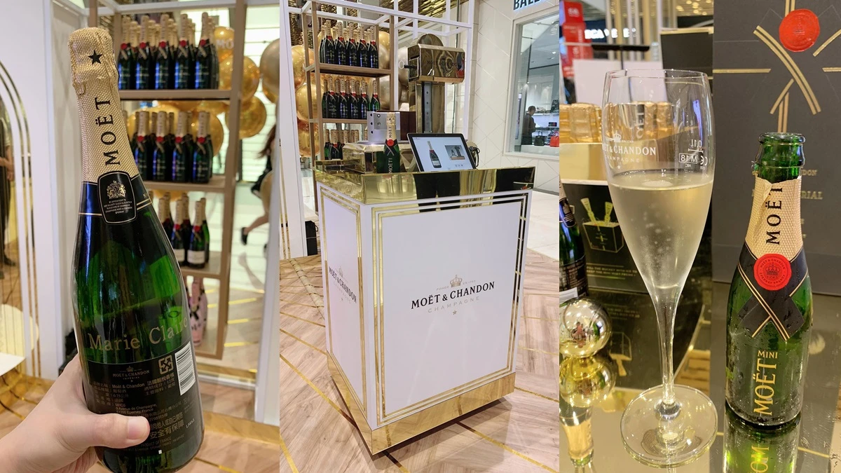 Moët Impérial 150週年Pop Up快閃店降臨微風信義！不只限定紀念酒款，還有迷你香檳販賣機、香檳瓶身印字機等你來玩