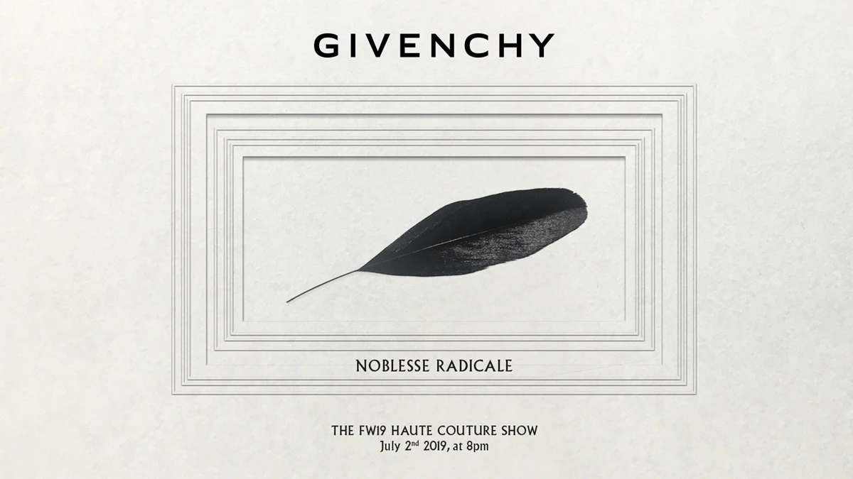 【Live】線上看！GIVENCHY 2019秋冬高級訂製服系列大秀，將在7/3凌晨2點登場