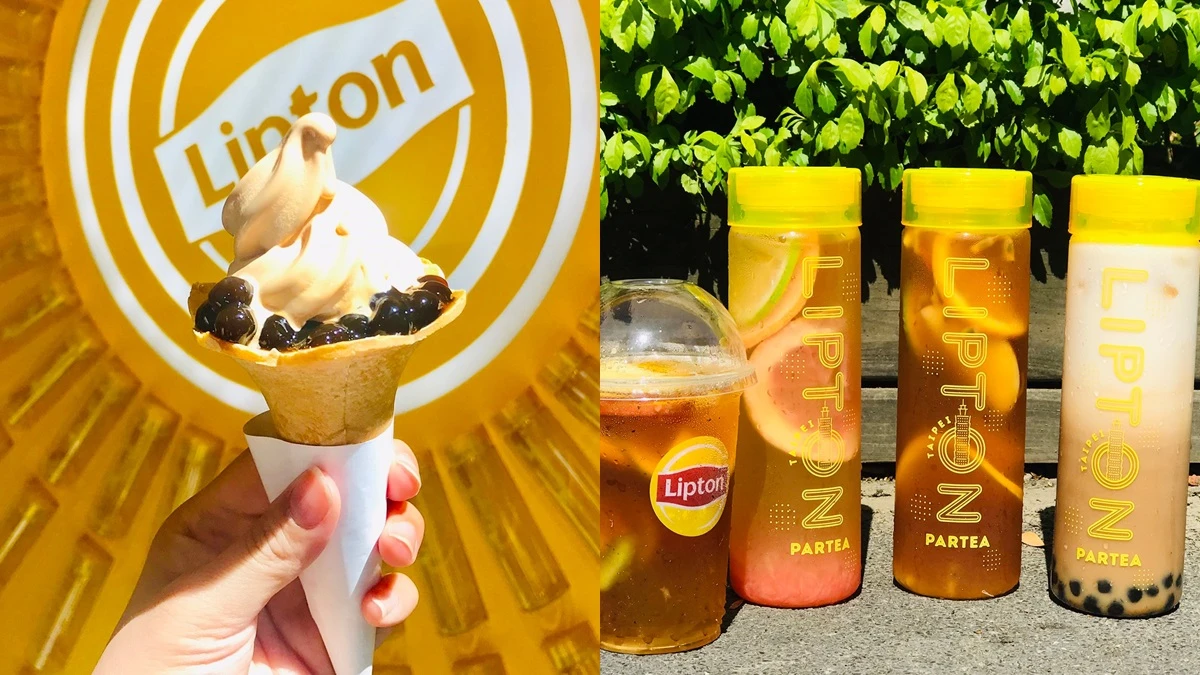 日本超夯飲品登台!「立頓玩茶鋪Lipton PARTEA」期間限定快閃華山,限量「珍珠奶茶霜淇淋」必吃