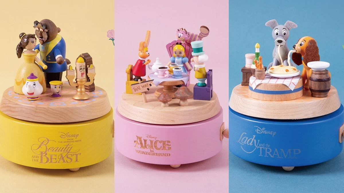 Wooderful life X迪士尼聯名推9款童話系列音樂盒，美女與野獸、小美人魚、愛麗絲夢遊仙境……