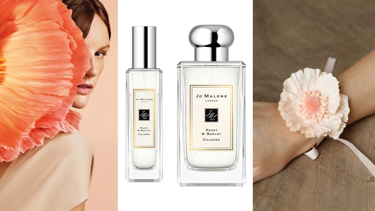 Jo Malone London 2019常態新香水「罌粟花與大麥」現身，是在麥田中搖曳的嬰粟花、野玫瑰交織出的清新花香