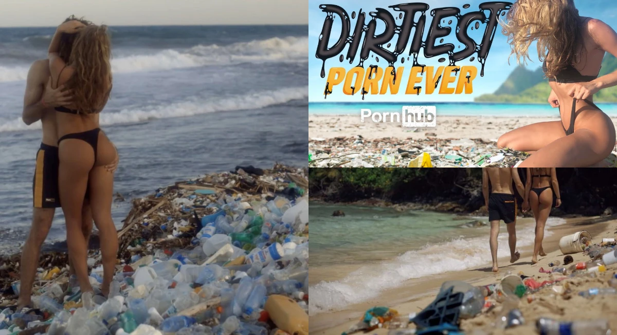 環保「做」起來！情色網站 Pornhub 聯名網紅夫妻拍攝「史上最髒AV」，維護海洋環境！