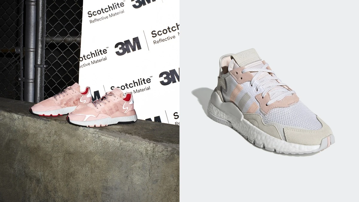 在奶油白中加入一點蜜桃粉!adidas Originals年度潮鞋NITE JOGGER再推新色,還有3M聯名鞋款