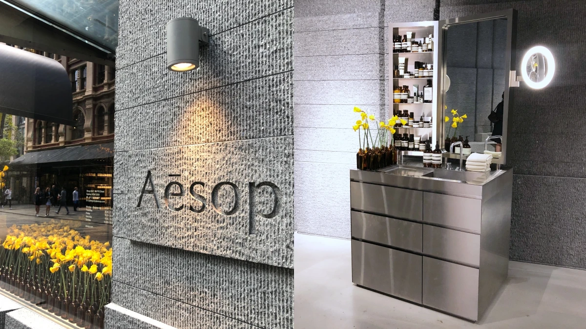 Aesop全球最大概念店「雪梨店」9月開幕,首次出現的個人專屬保養台,還有店員一對一保養教學