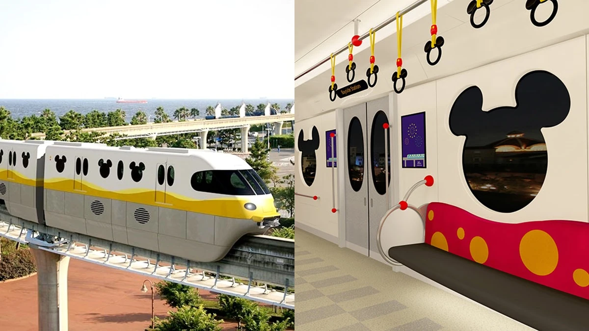 【2020東京迪士尼】超可愛「米奇列車」即將上路!車窗、把手全是米奇圖案,紅黃配色萌翻